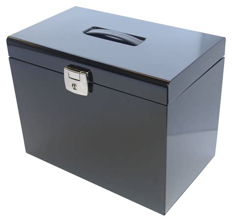 metal file box with lock|metal storage box lockable.